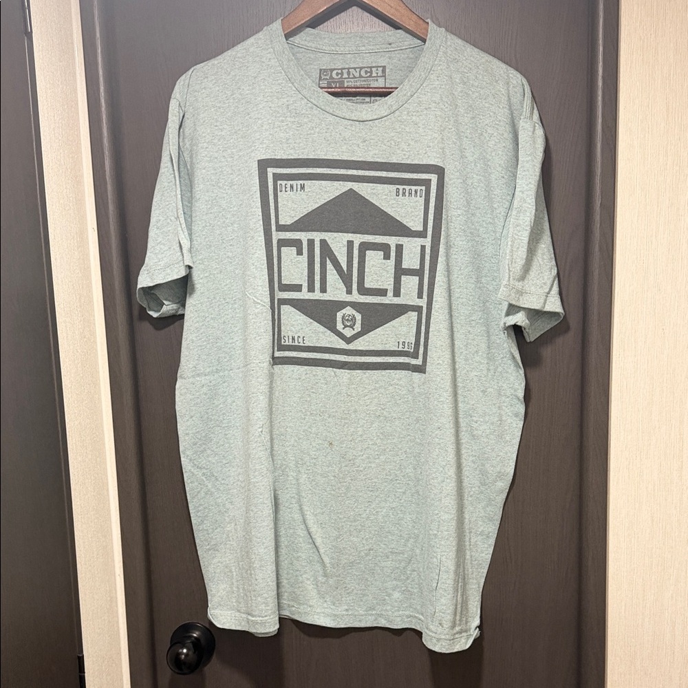 Cinch Men's Light Gray Graphic Tee